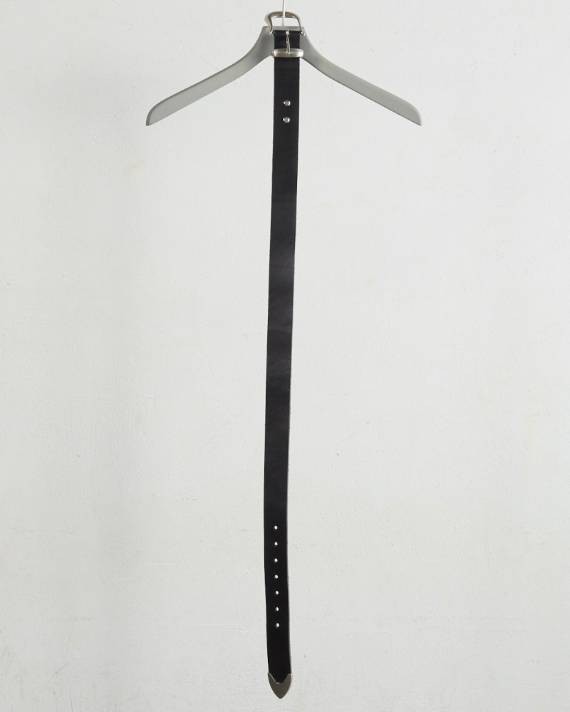 NVRFRGT ネヴァーフォーゲット 25AW 4c LEATHER BELT (BLACK)