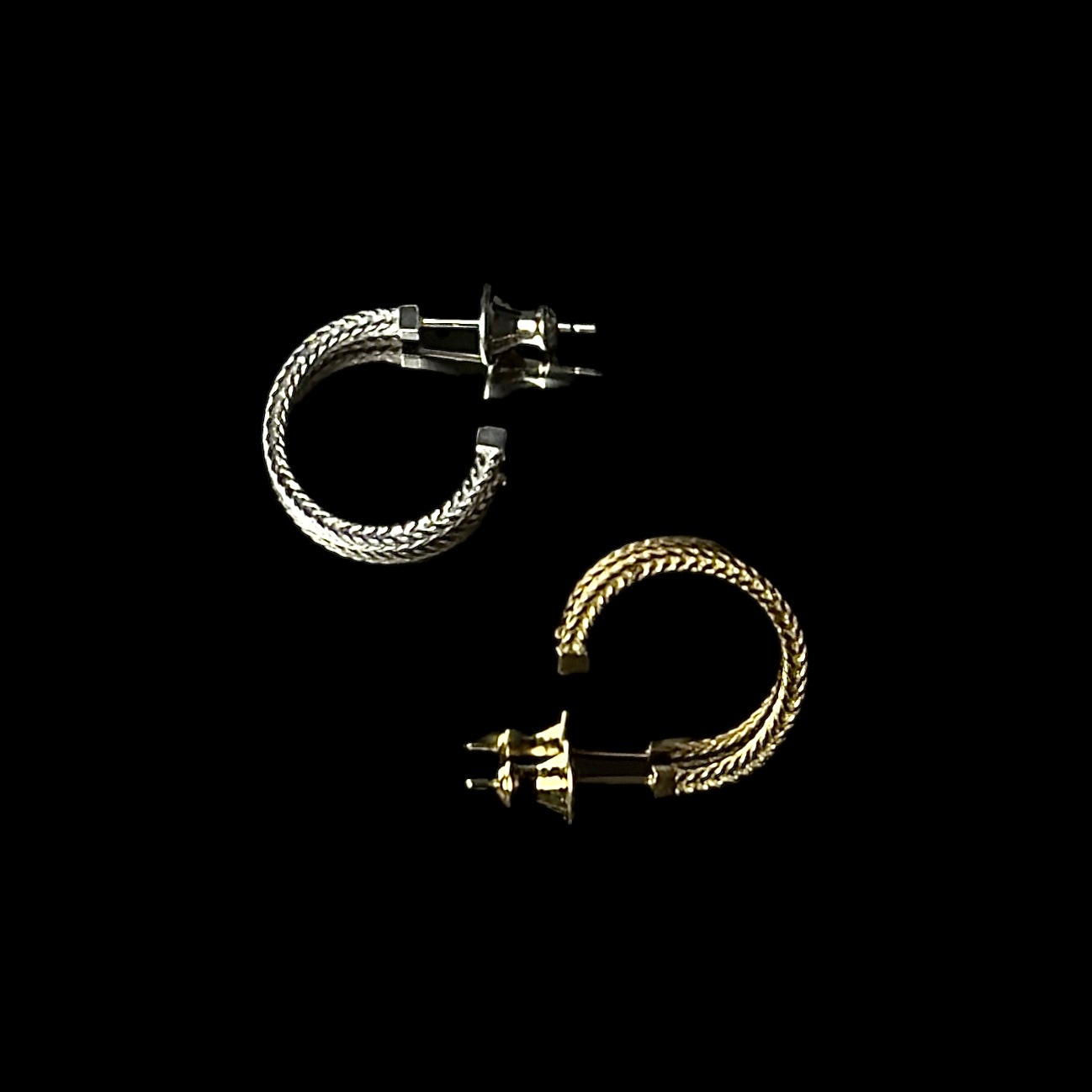 ephemeral エフェメラル rope pattern pierce (silver)