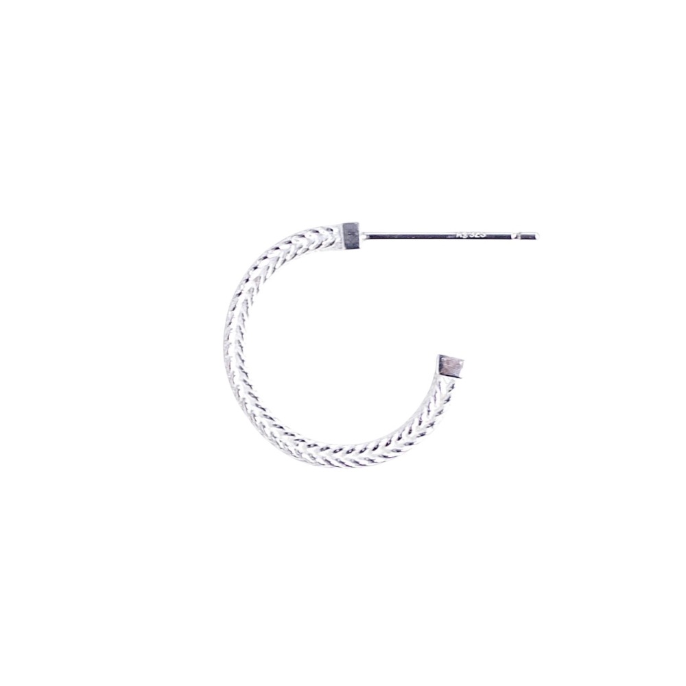 ephemeral エフェメラル rope pattern pierce (silver)