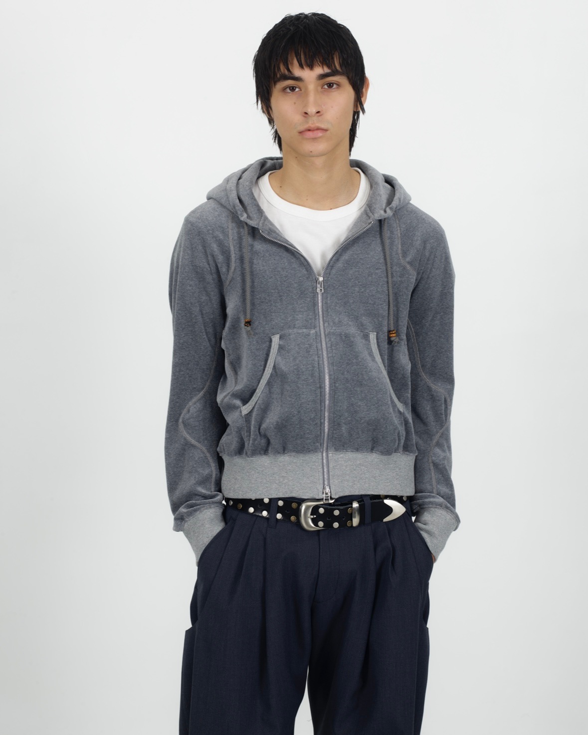 NVRFRGT ネヴァーフォーゲット 25AW 4c STUDDED LEATHER BELT | BRAND