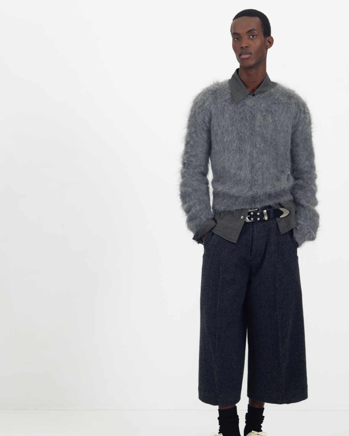 NVRFRGT ネヴァーフォーゲット 25AW 4c STUDDED LEATHER BELT | BRAND