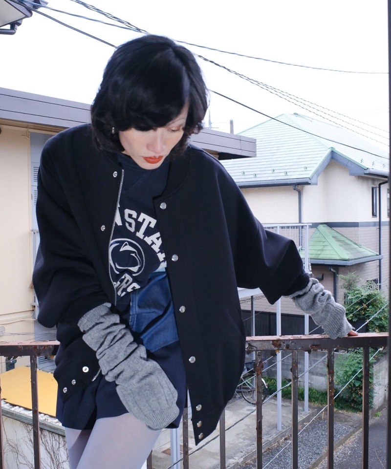 GVGV ジーヴィージーヴィー SWEAT BLOUSON (BLACK)
