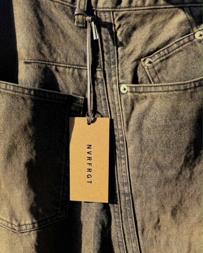 NVRFRGT ネヴァーフォーゲット 24AW 3D TWISTED JEANS (MUD FADED BLACK)