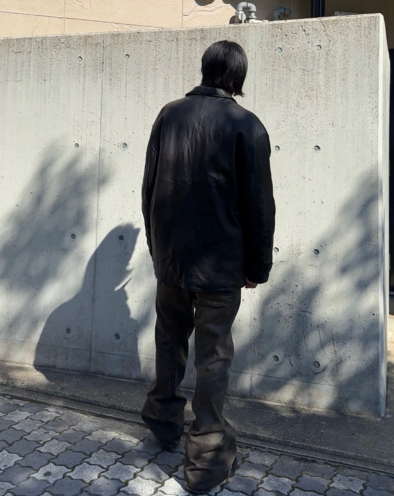 NVRFRGT ネヴァーフォーゲット 24AW 3D TWISTED JEANS (MUD FADED BLACK)