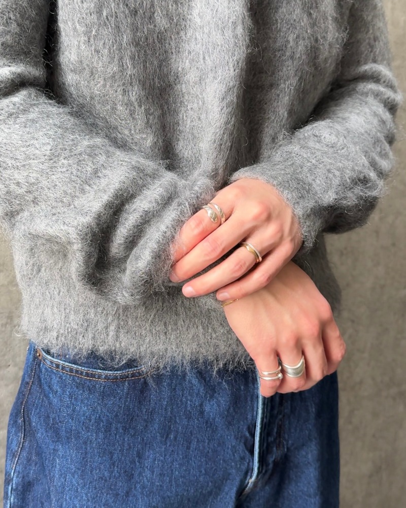 NVRFRGT ネヴァーフォーゲット 25AW BRUSHED MOHAIR V-NECK SWEATER