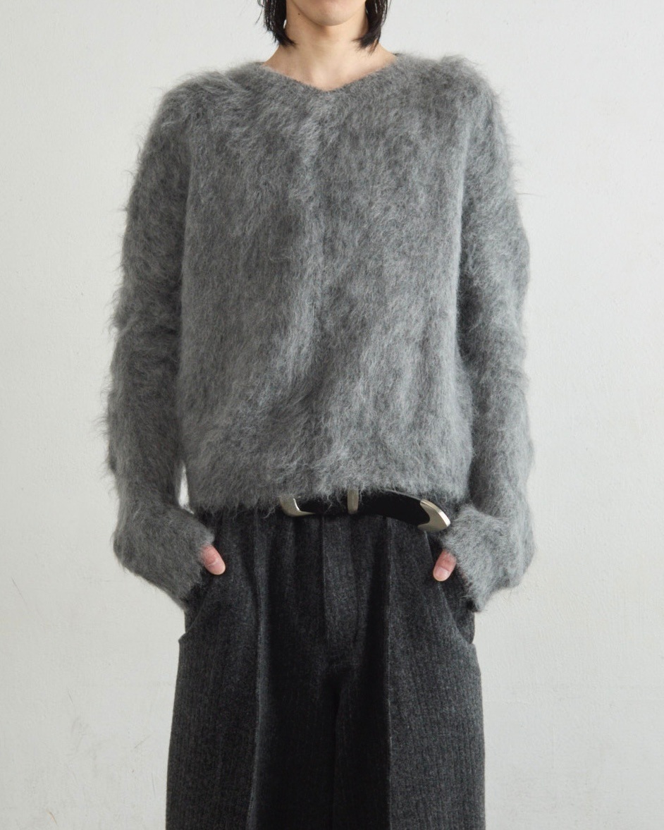 NVRFRGT ネヴァーフォーゲット 25AW BRUSHED MOHAIR V-NECK SWEATER