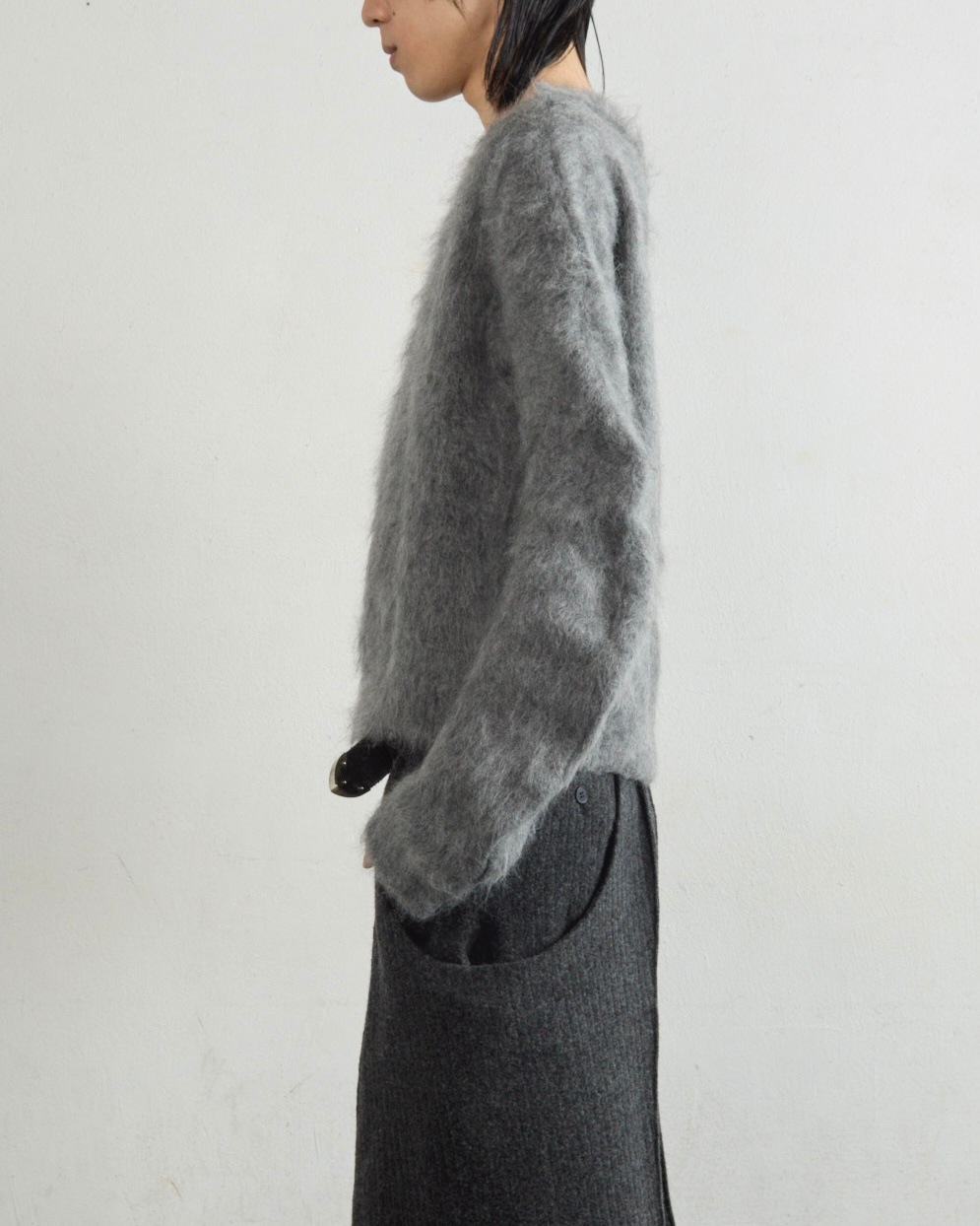 NVRFRGT ネヴァーフォーゲット 25AW BRUSHED MOHAIR V-NECK SWEATER