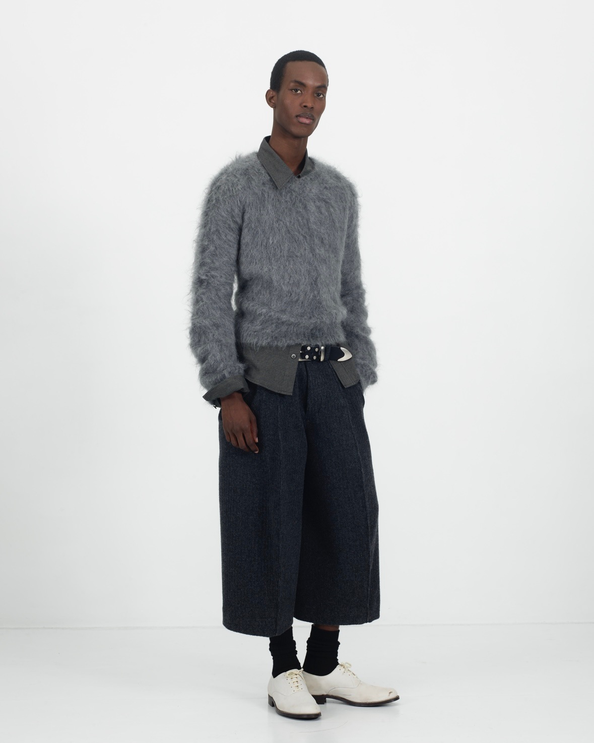 NVRFRGT ネヴァーフォーゲット 25AW BRUSHED MOHAIR V-NECK SWEATER