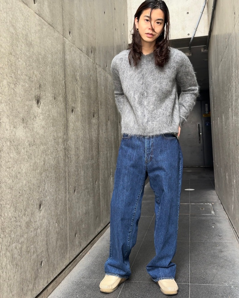 NVRFRGT ネヴァーフォーゲット 25AW BRUSHED MOHAIR V-NECK SWEATER