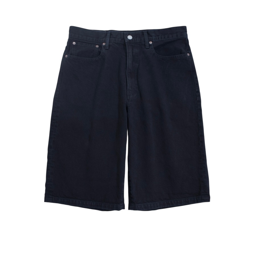UNUSED アンユーズド UW1179 14oz Denim buggy short (BLACK)