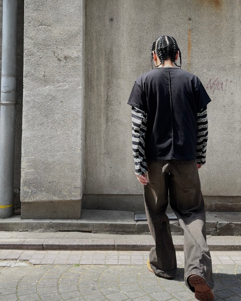 NVRFRGT ネヴァーフォーゲット 25SS HALF SLEEVE T-SHIRT (BLACK)