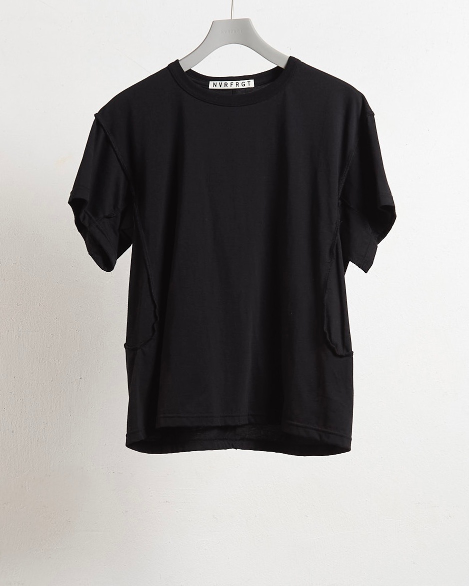 シャツ ORIGINAL HALF T BLACK NVRFRGT ネヴァーフォーゲット 25SS HALF SLEEVE T-SHIRT (BLACK