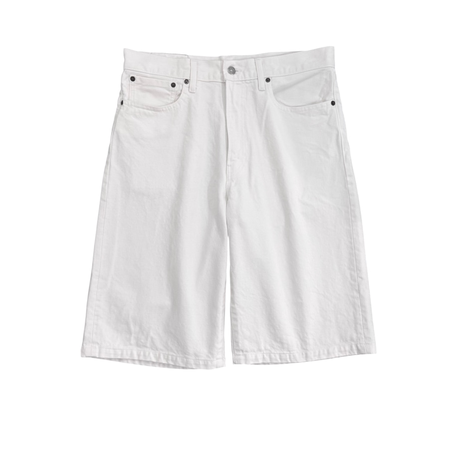 UNUSED アンユーズド UW1179 14oz Denim buggy short (WHITE)