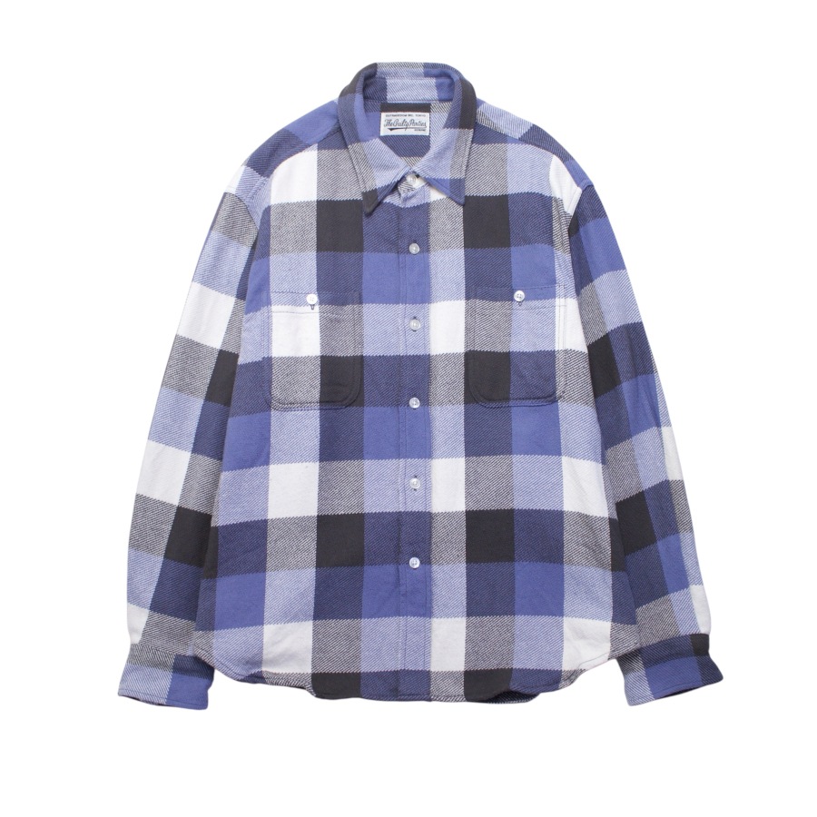 WACKO MARIA ワコマリア FLANNEL REGULAR COLLAR SHIRT TYPE-2 (USED)