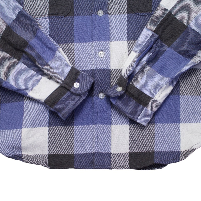 WACKO MARIA ワコマリア FLANNEL REGULAR COLLAR SHIRT TYPE-2 (USED)