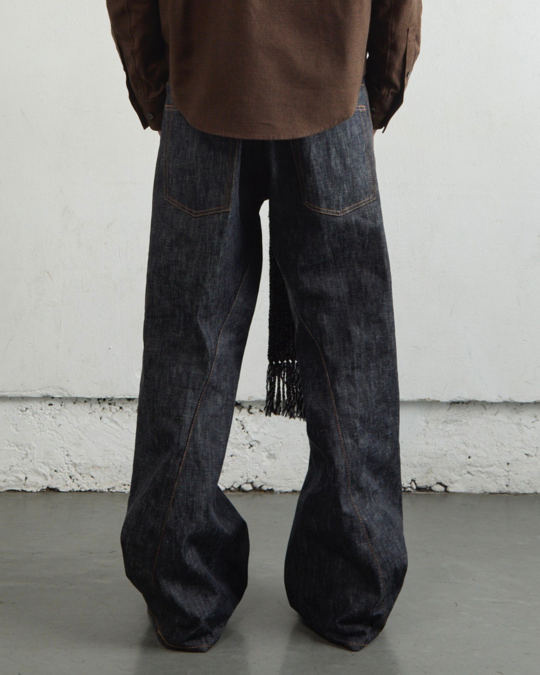 NVRFRGT ネヴァーフォーゲット 25AW 3D TWISTED WIDE LEG JEANS
