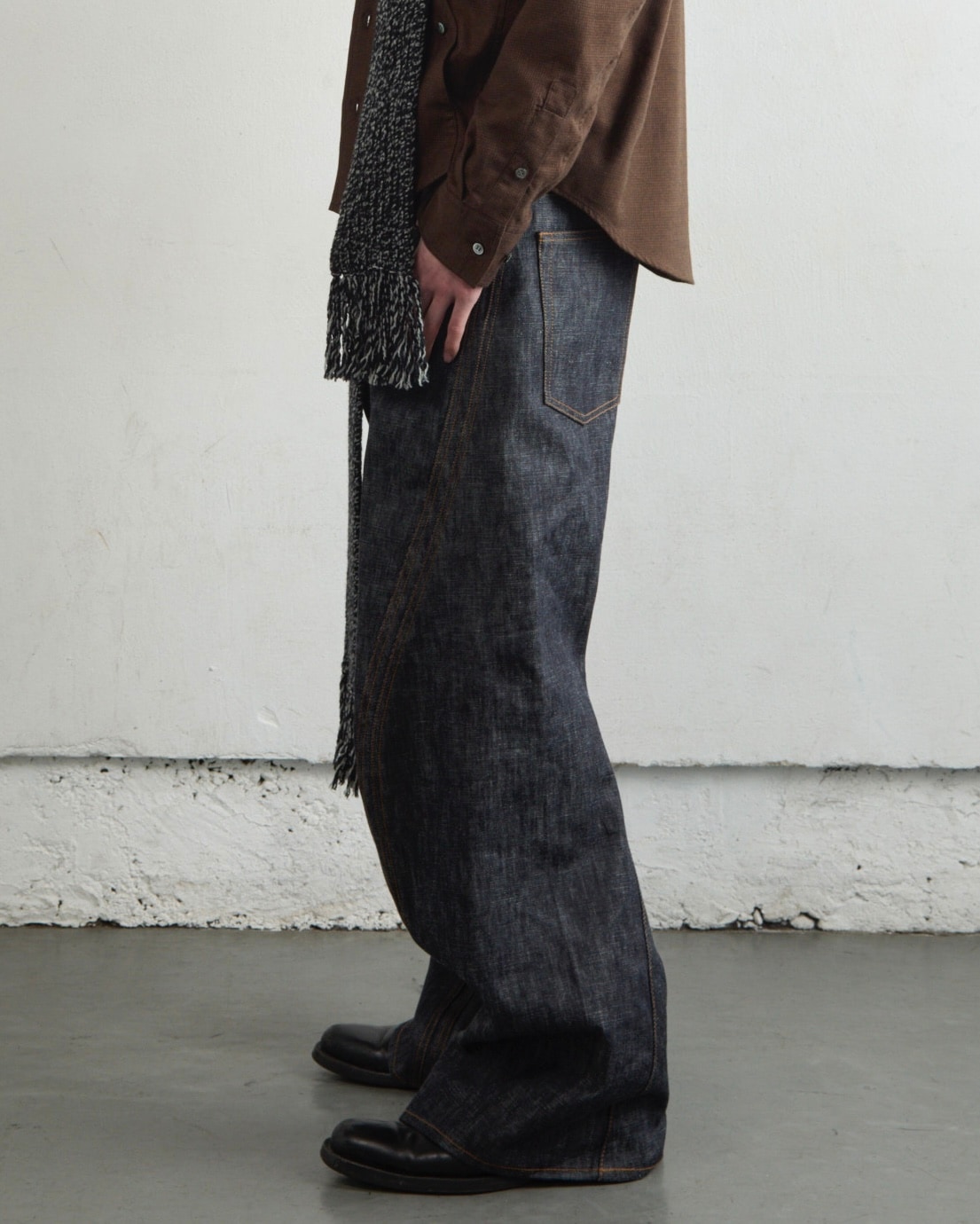 NVRFRGT ネヴァーフォーゲット 25AW 3D TWISTED WIDE LEG JEANS