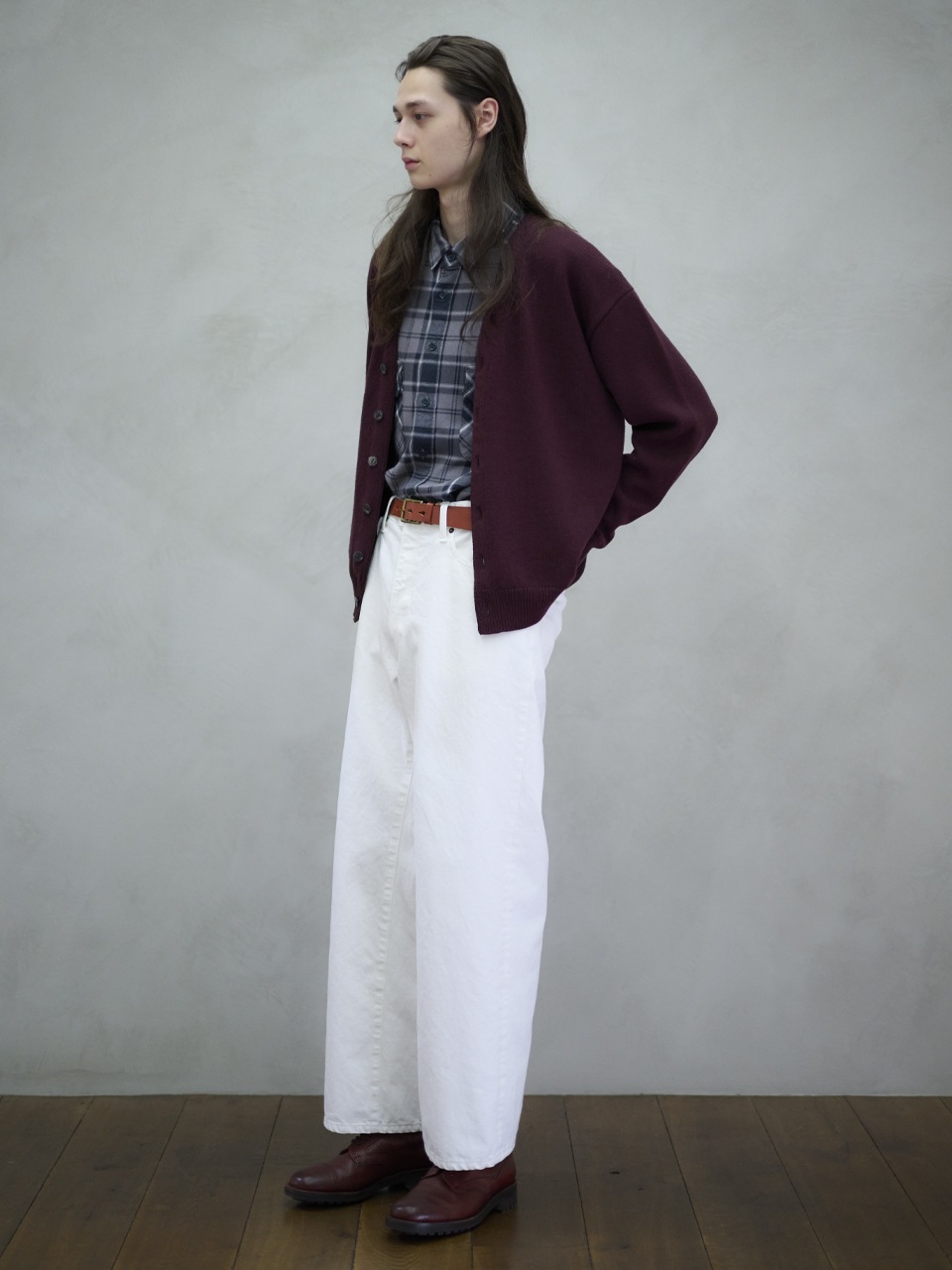 UNUSED アンユーズド 25AW UW1180 14oz Denim buggy pants (WHITE)