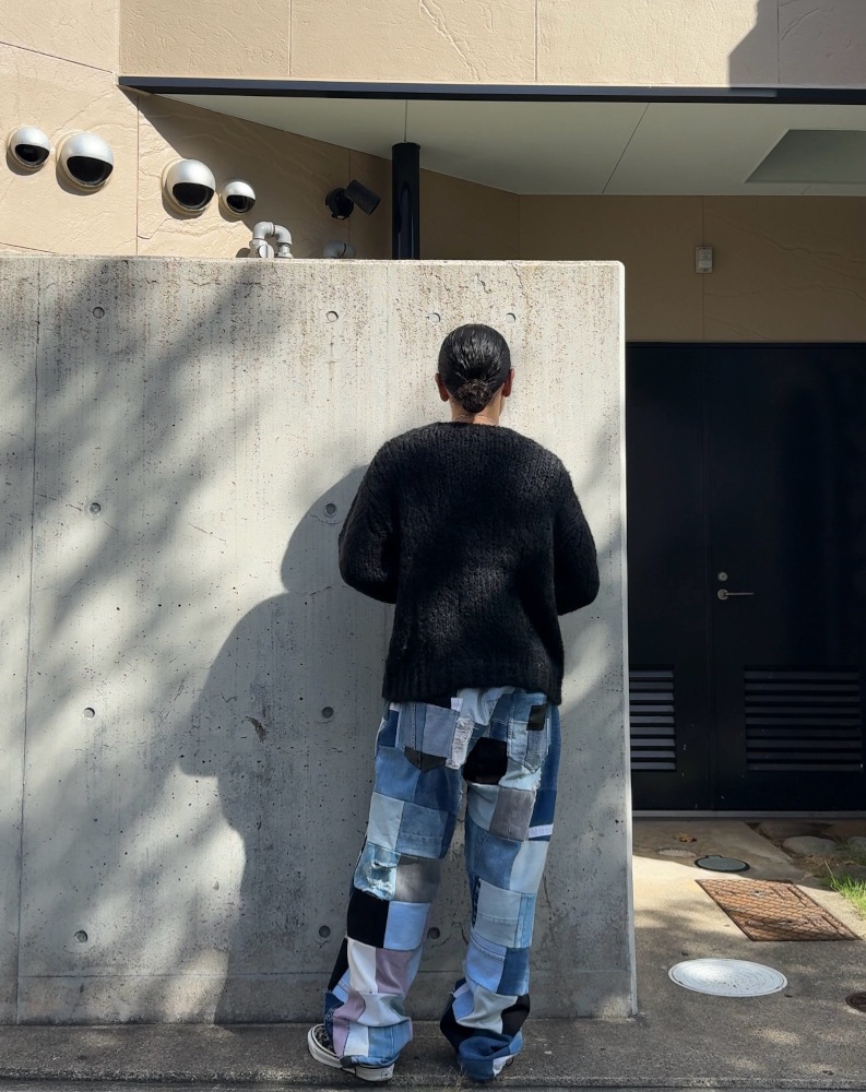 UNUSED アンユーズド 25AW US2520 Mohair pullover knit (BLACK)