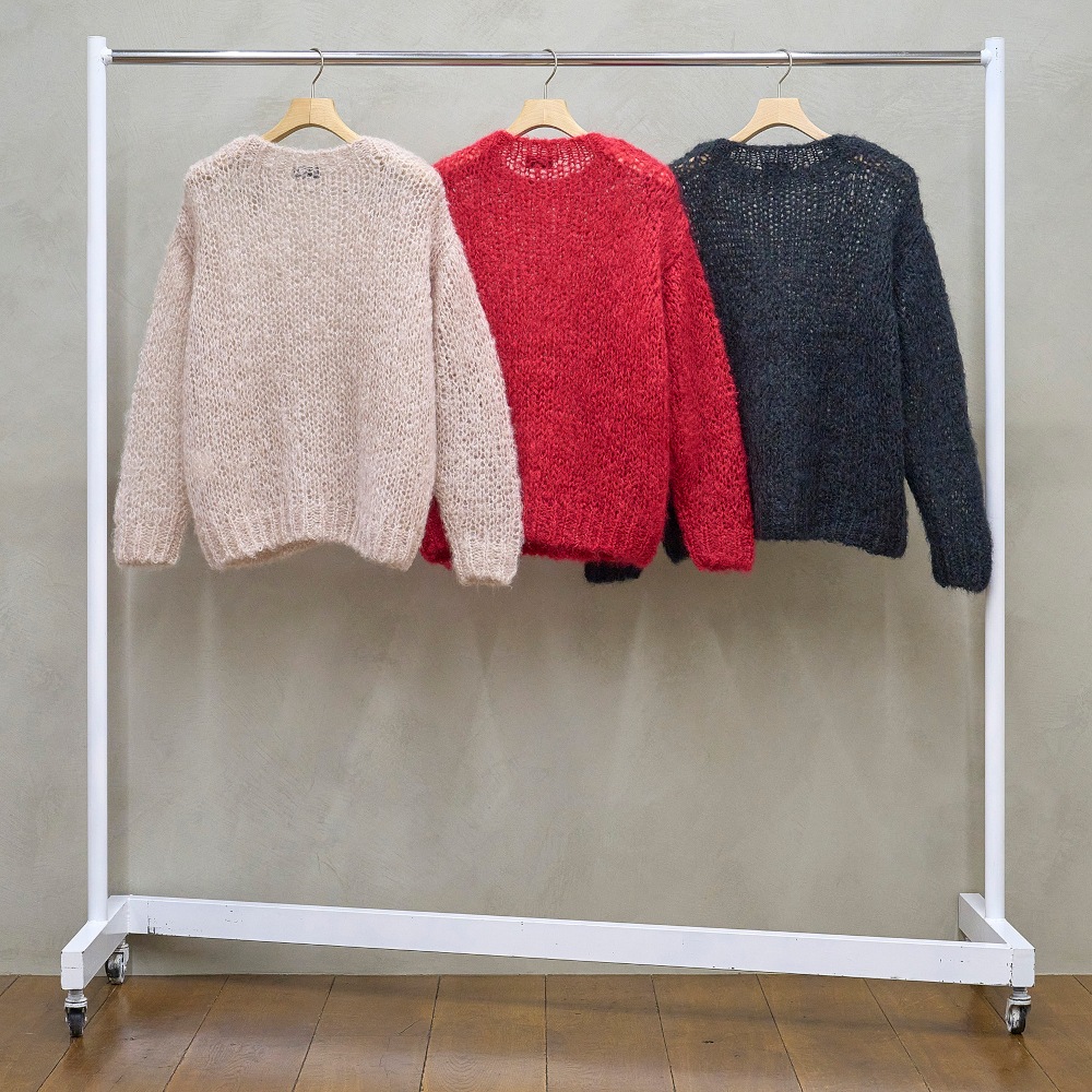 UNUSED アンユーズド 25AW US2520 Mohair pullover knit (BLACK)