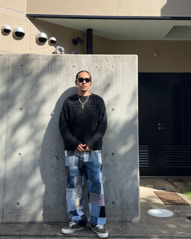 UNUSED アンユーズド 25AW US2520 Mohair pullover knit (BLACK)