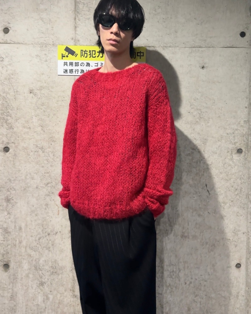UNUSED アンユーズド 25AW US2520 Mohair pullover knit (RED