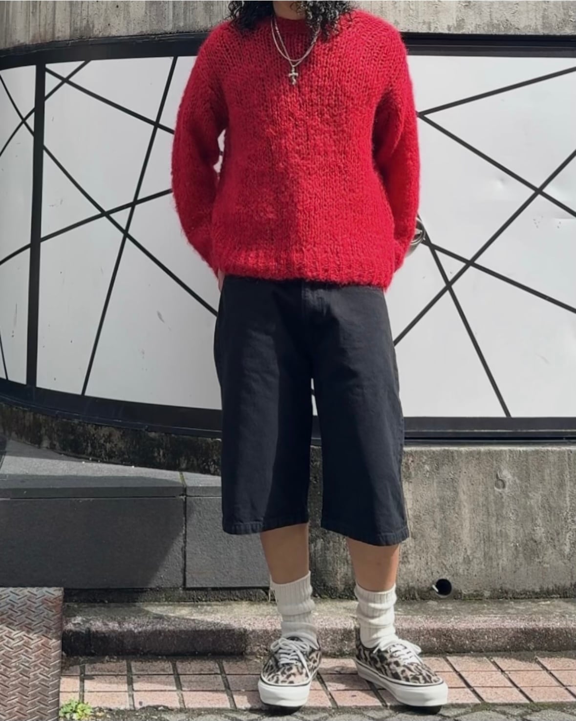 UNUSED アンユーズド 25AW US2520 Mohair pullover knit (RED)