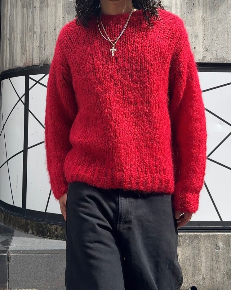 UNUSED アンユーズド 25AW US2520 Mohair pullover knit (RED