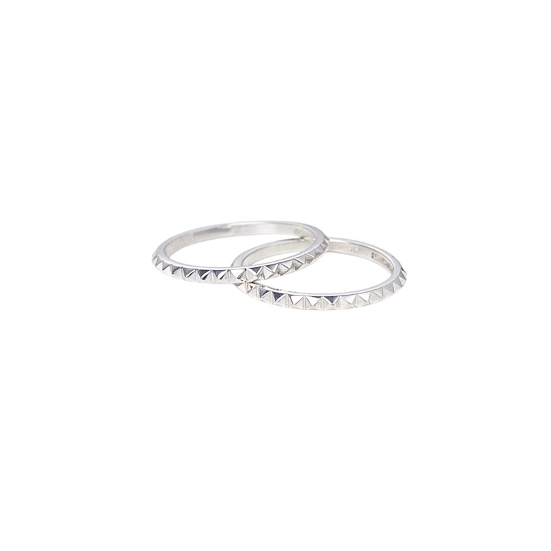ephemeral エフェメラル micro pyramid studs ring 