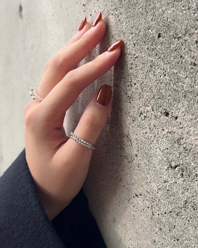 ephemeral エフェメラル micro pyramid studs ring 