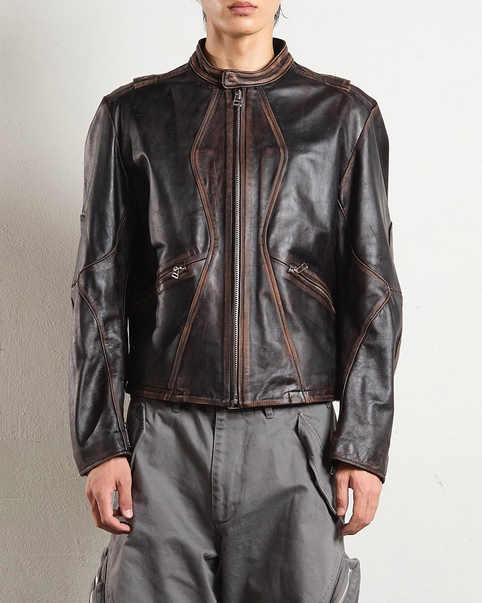 NVRFRGT ネヴァーフォーゲット 25SS DISTRESSED LEATHER