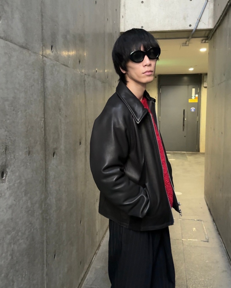NVRFRGT ネヴァーフォーゲット 25AW LEATHER PANELED ZIP UP JACKET