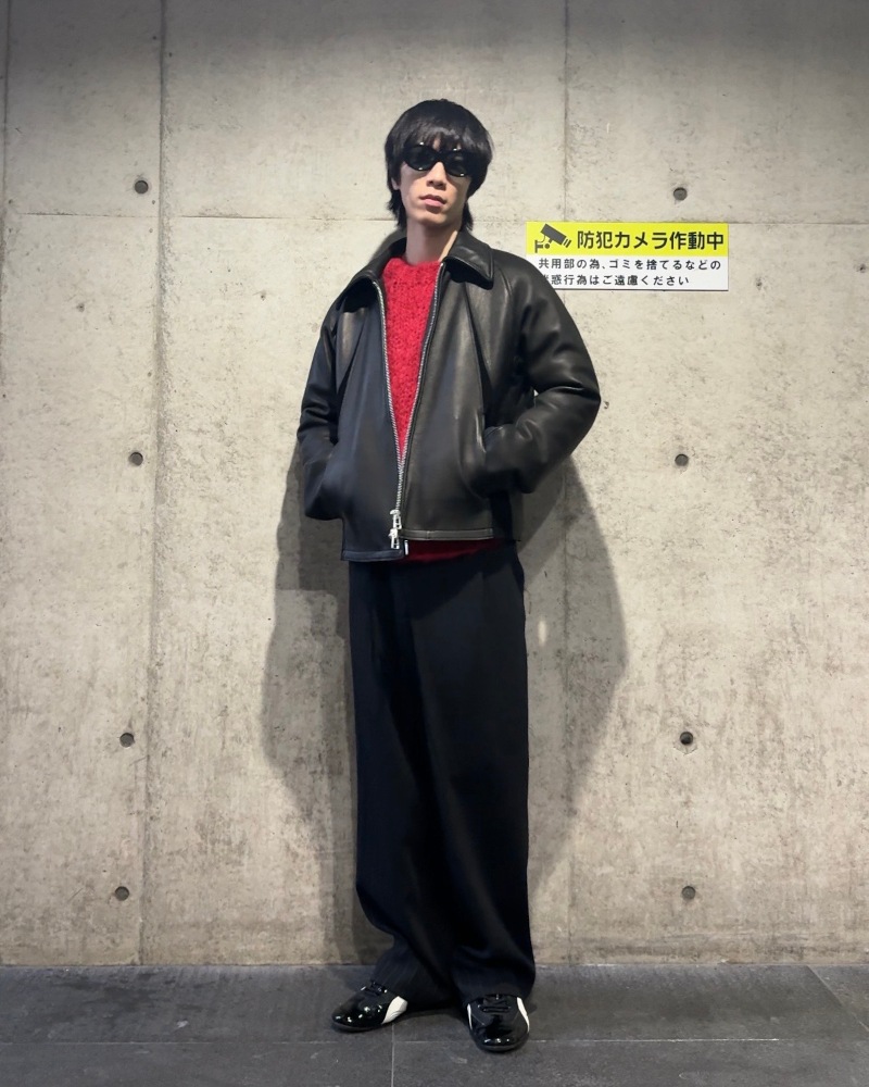 NVRFRGT ネヴァーフォーゲット 25AW LEATHER PANELED ZIP UP JACKET