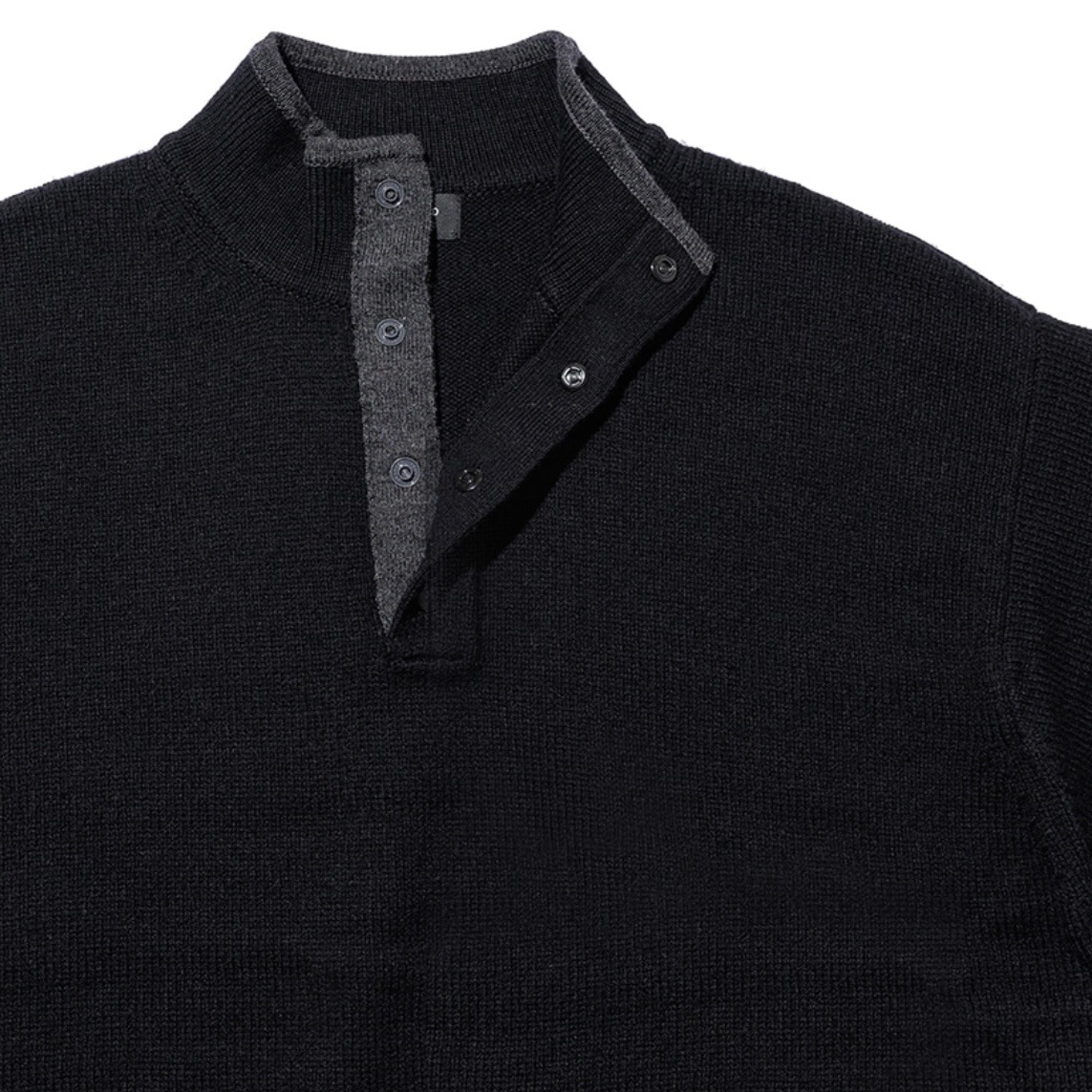 UNUSED アンユーズド 25AW US2517 5G Wool pullover knit (BLACK