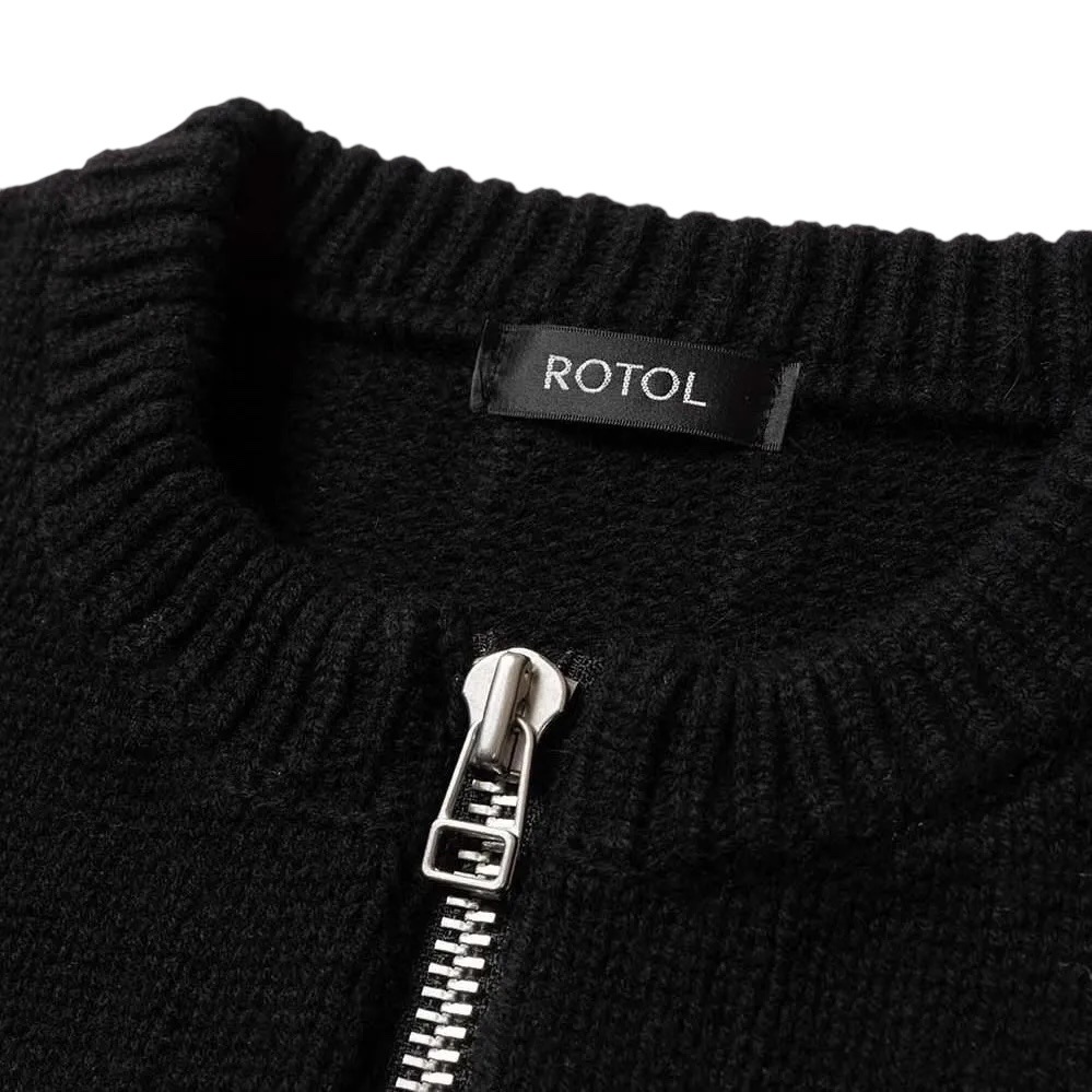 ROTOL ロトル WOOL CASHMERE ZIP KNIT SWEATER | BRAND,ROTOL ロトル