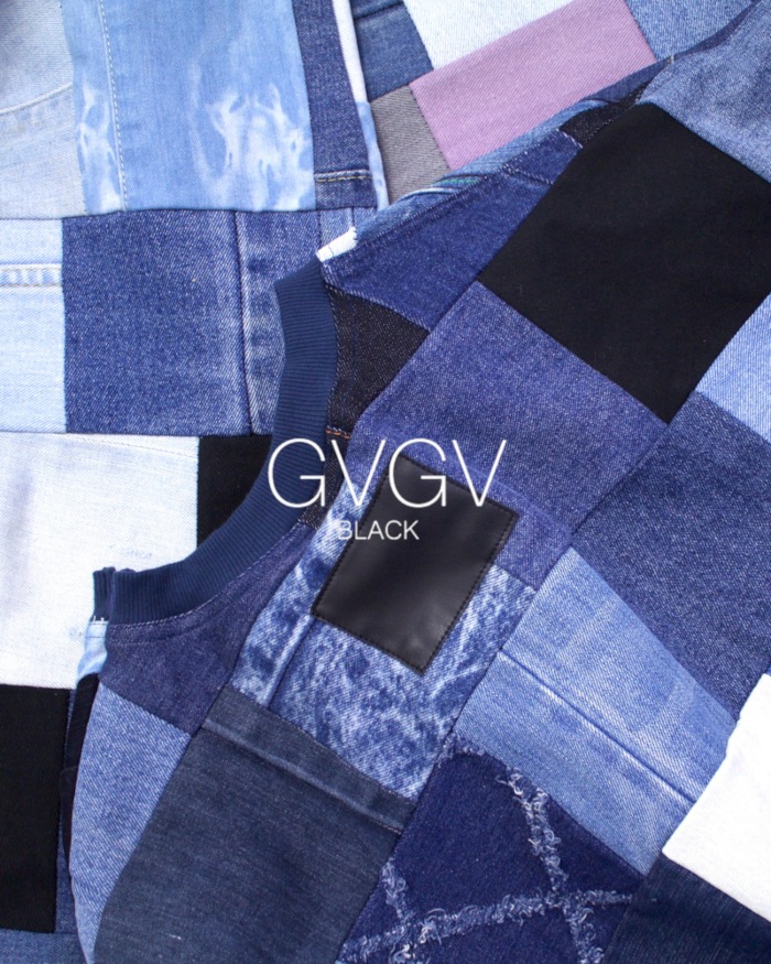 GVGV BLACK ジーヴィージーヴィーブラック PATCHWORK DENIM PANTS