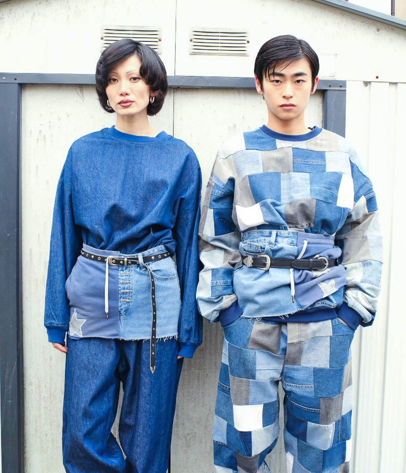 GVGV BLACK ジーヴィージーヴィーブラック PATCHWORK DENIM TOP