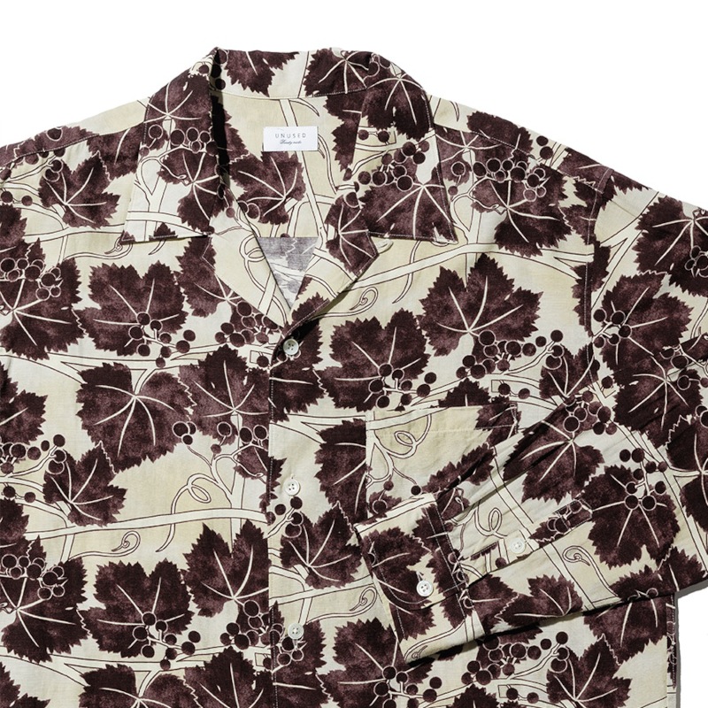 UNUSED アンユーズド 26SS US2565 Long sleeve print shirt