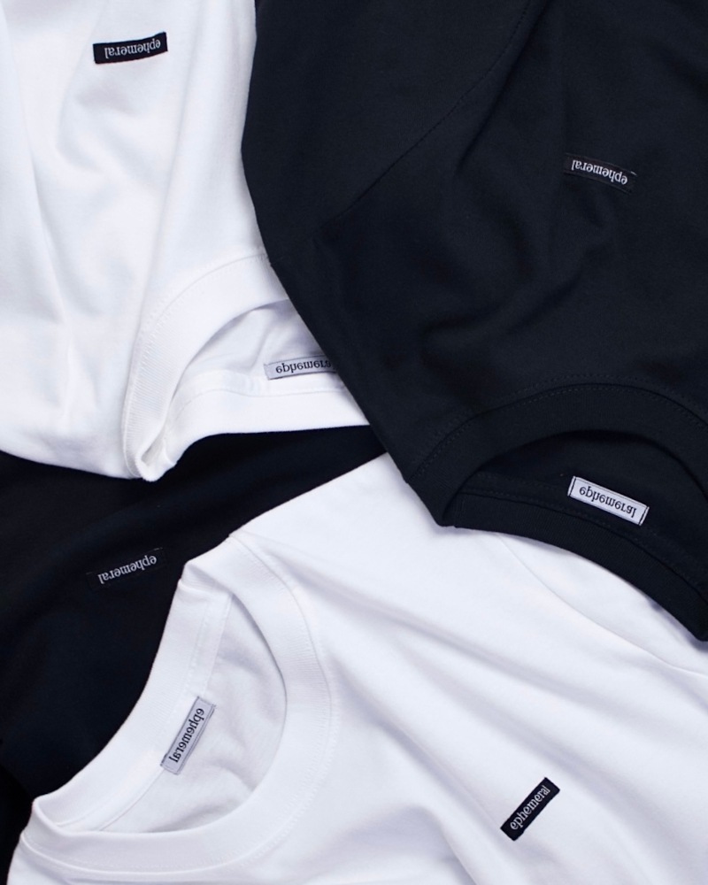 ephemeral エフェメラル LOGO CROPPED T-SHIRT (BLACK)