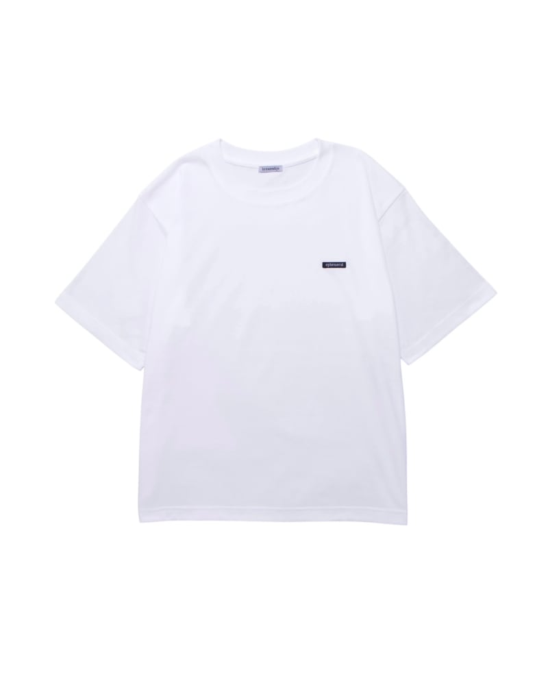 ephemeral エフェメラル LOGO CROPPED T-SHIRT (WHITE)