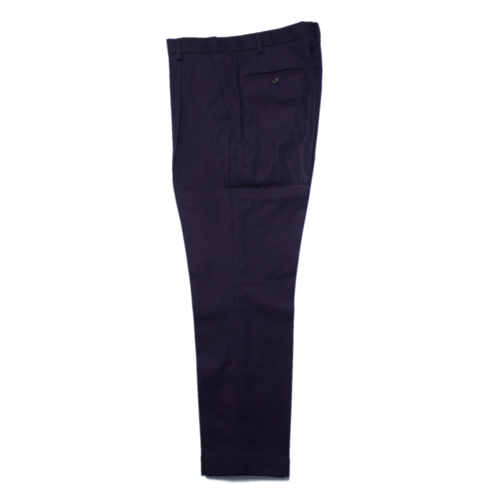 WACKO MARIA ワコマリア PLEATED TROUSERS TYPE1 DORMEUIL NAVY (USED)