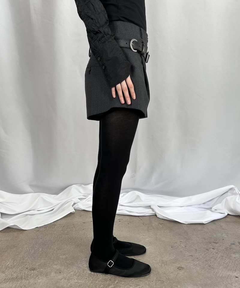 GVGV ジーヴィージーヴィー DOUBLE WAIST SHORTS (GREY)