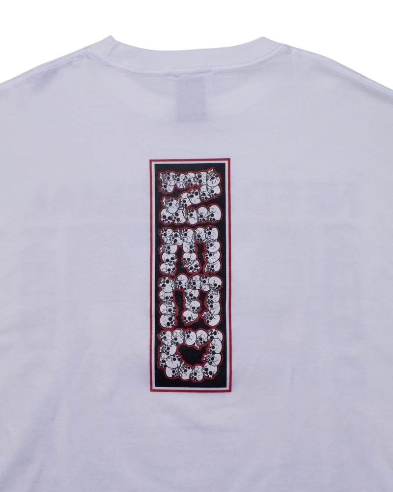 NEEDORIGINAL ニードオリジナル long-sleeved t-shirt Back HORITATSU BB TATTOO design (WHITE)