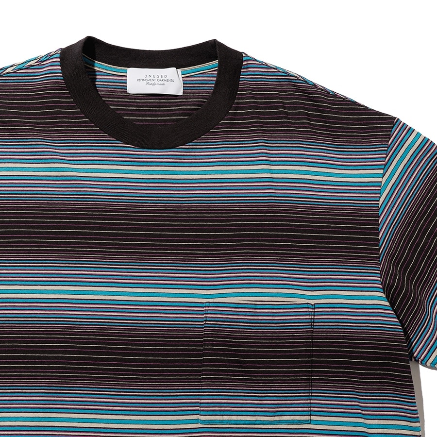 UNUSED アンユーズド 25SS US2481 Border short sleeve T-shirt