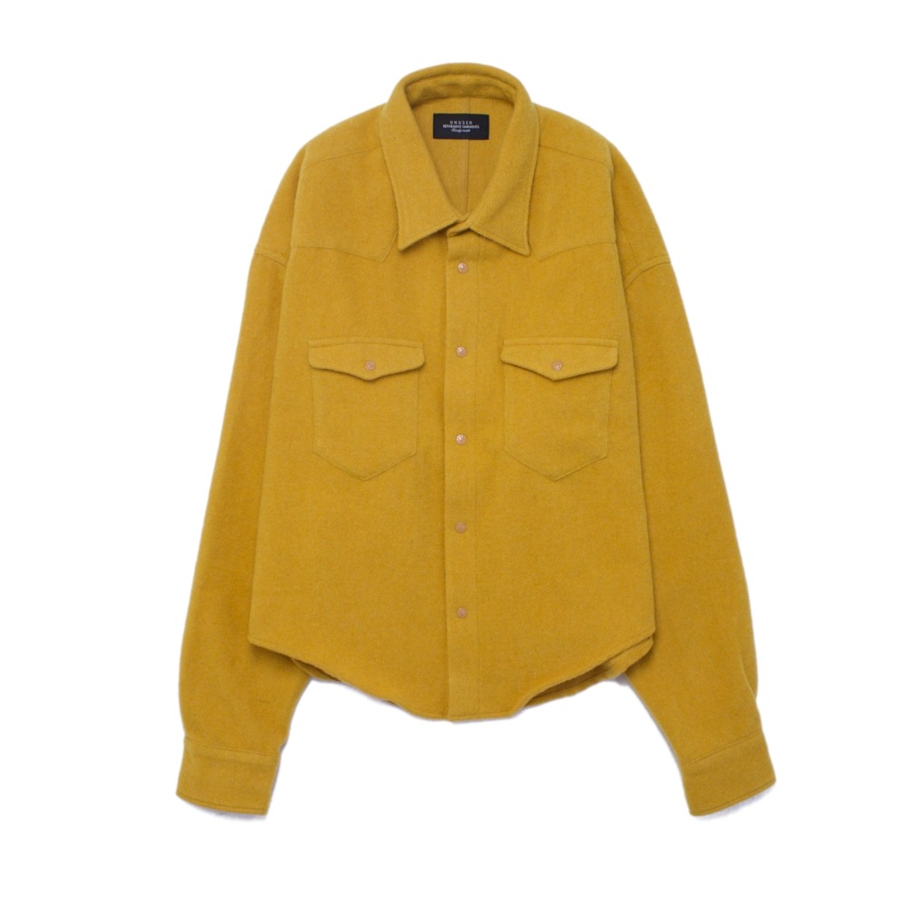UNUSED アンユーズド 24AW US2453 Wool western shirt (MUSTARD)