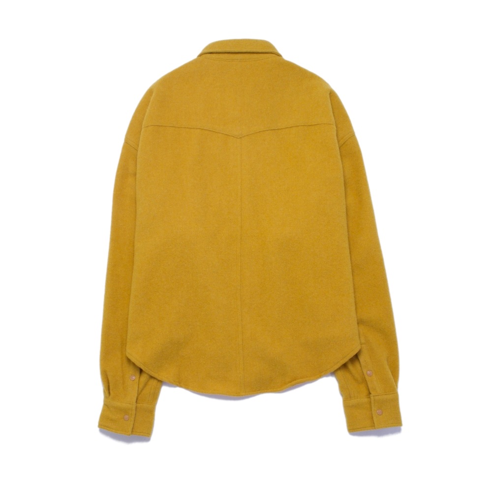 UNUSED アンユーズド 24AW US2453 Wool western shirt (MUSTARD)