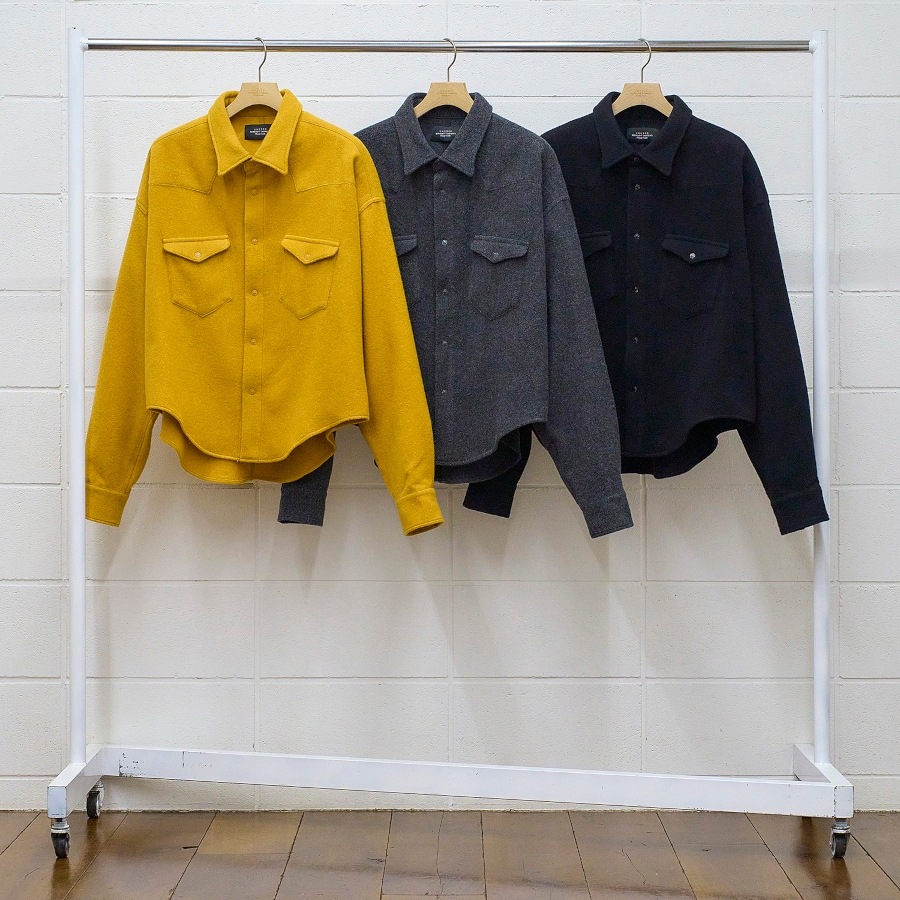 UNUSED アンユーズド 24AW US2453 Wool western shirt (MUSTARD)
