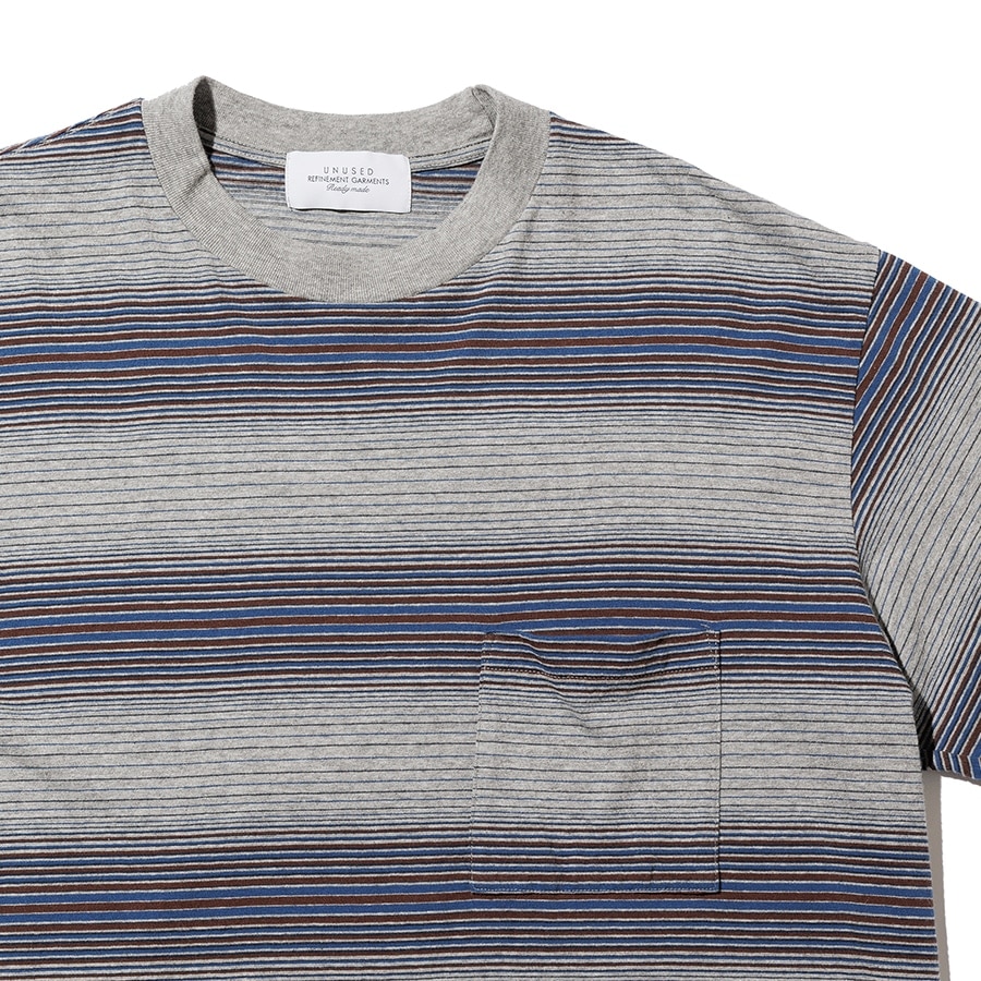 UNUSED アンユーズド 25SS US2481 Border short sleeve T-shirt