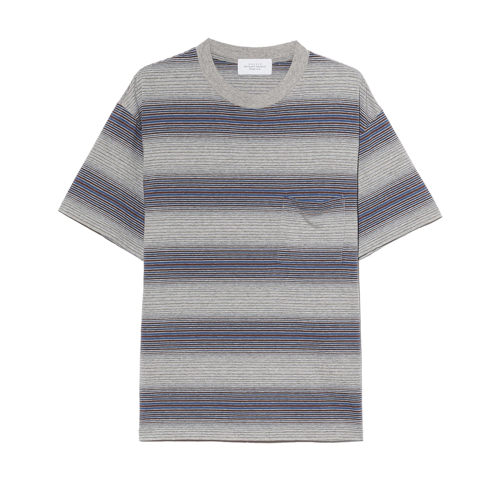 UNUSED アンユーズド 25SS US2481 Border short sleeve T-shirt