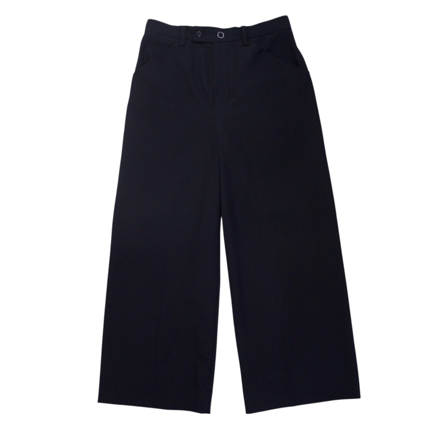 SUN SEA サンシー N.M BLUE OSMO w/耳 STRAIGHT PANTS (USED)
